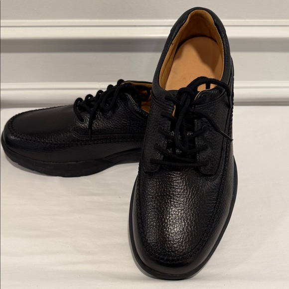 Dr.‎ Comfort Stallion Black Leather Shoes Size 13XW Therapeutic Diabetic NWOB